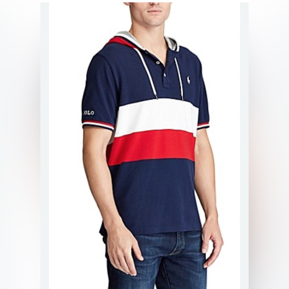 Polo Ralph Lauren Navy and Red Polo Men's Shirt Size XL